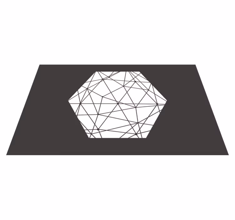 Severský styl šestiúhelník severský vinylový koberec - TenStickers