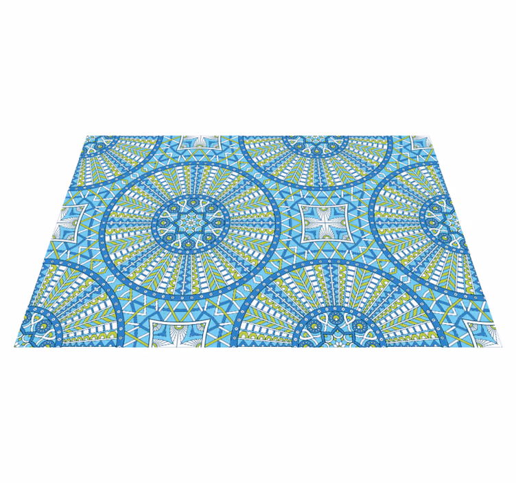 Stylové geometrické vzory Mandala vinylový koberec - TenStickers