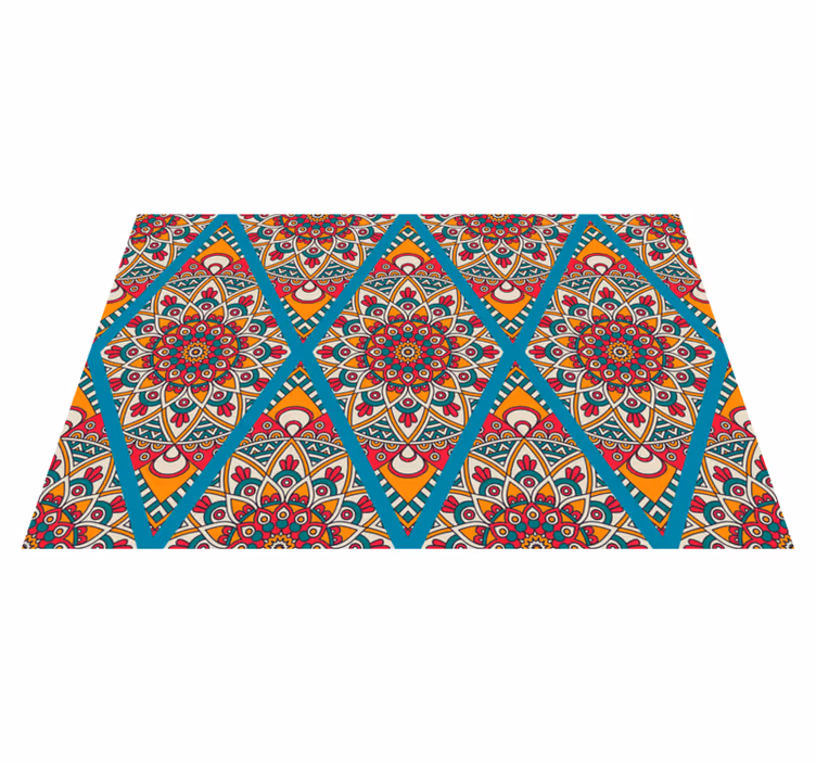 Okrasné barevné vintage vzor vintage koberec - TenStickers