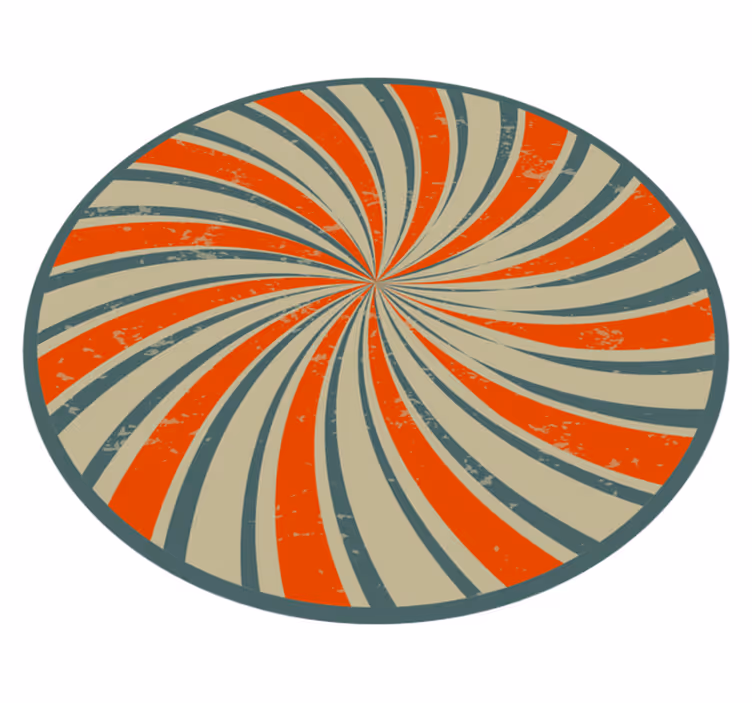 Spirála vír design Vintage vinylový koberec - TenStickers