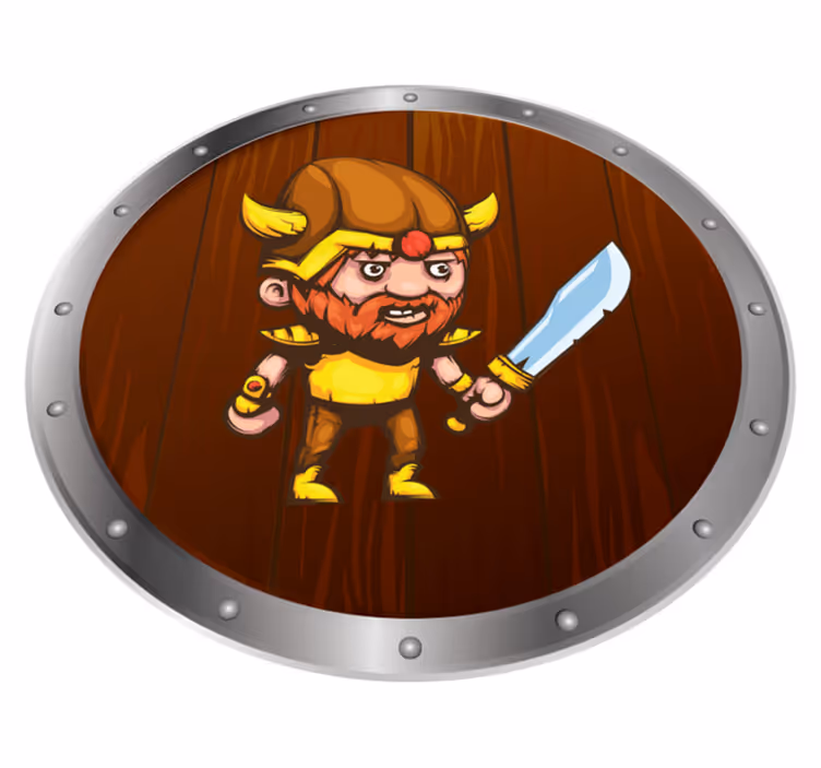 Silný vikingský meč etnický koberec - TenStickers