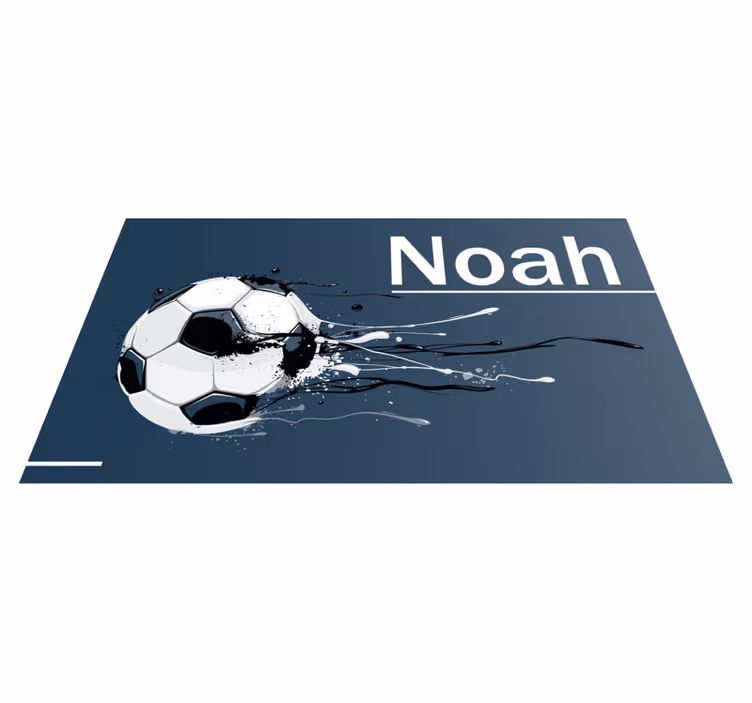 Skvělé dětské přizpůsobené fotbalové vinylové vinylový koberec - TenStickers