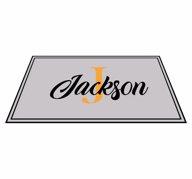 Jméno a počáteční zobrazení Vinylový koberec se jmény - TenStickers