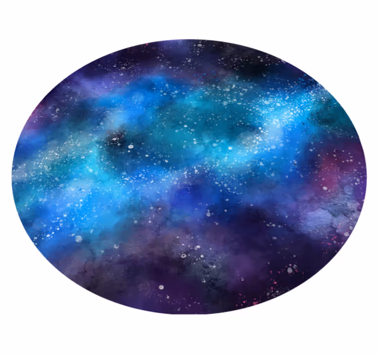Dětský mlhovinový vesmírný vinylový koberec - TenStickers