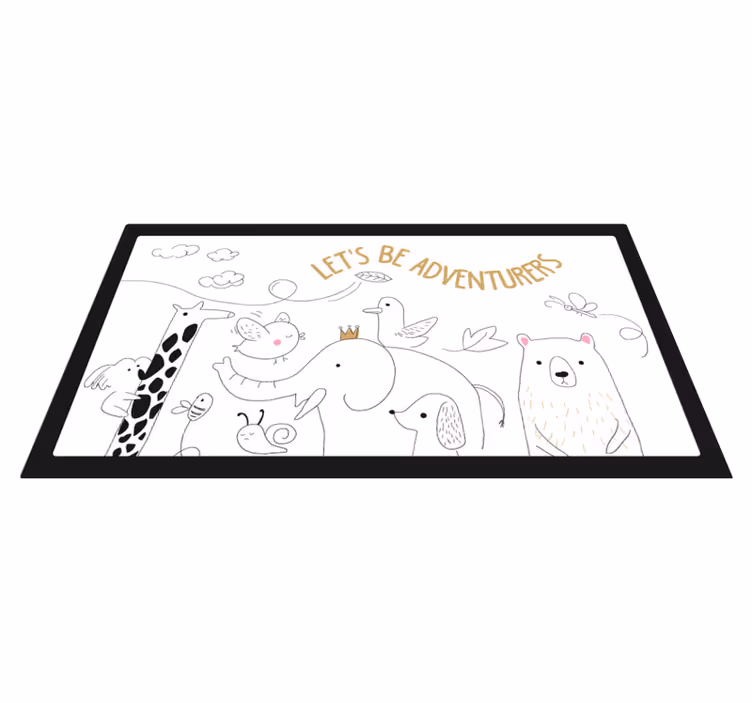 Děti buďme dobrodruhy dětský vinylový koberec - TenStickers