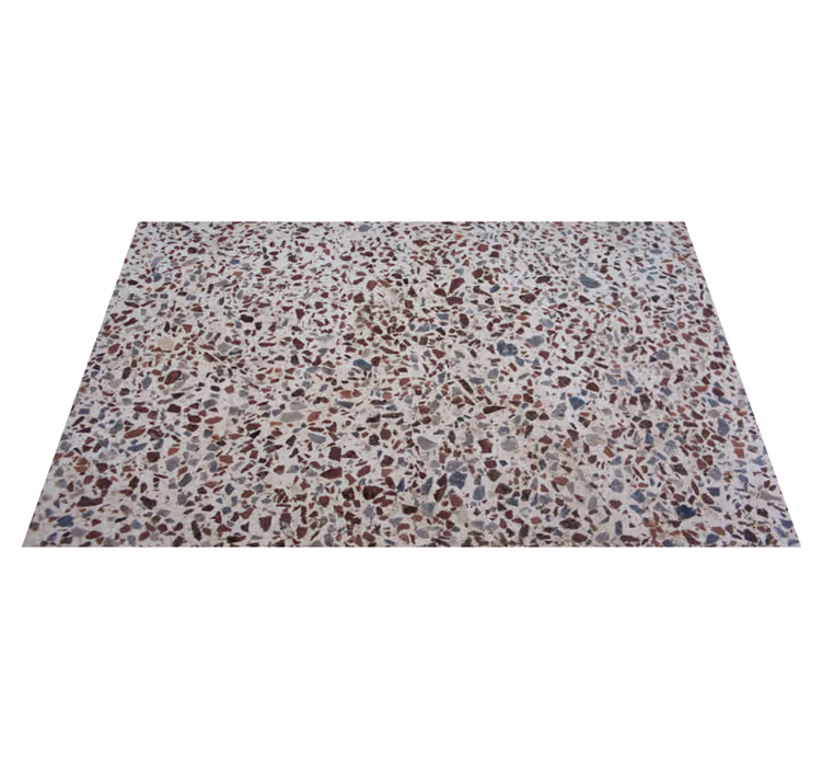 Terrazzo šedá barva textury vinylový koberec - TenStickers