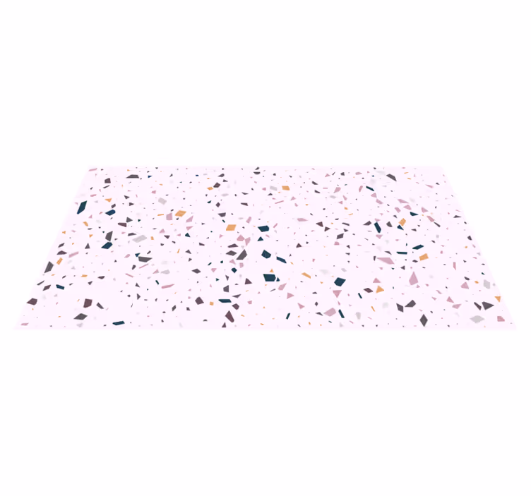 Klasický růžový terazzo texturovaný koberec - TenStickers