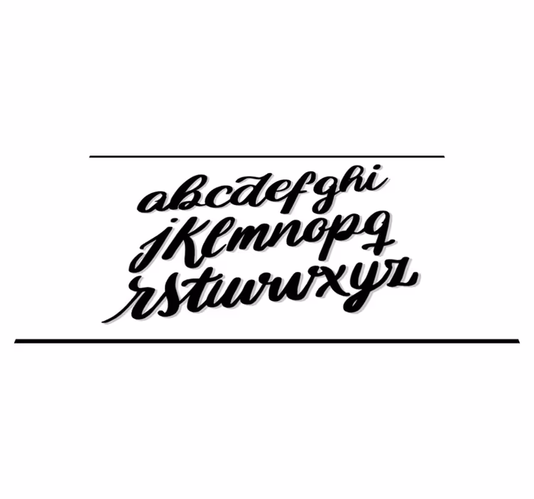 Abecední písmo vlastní vinylový koberec - TenStickers
