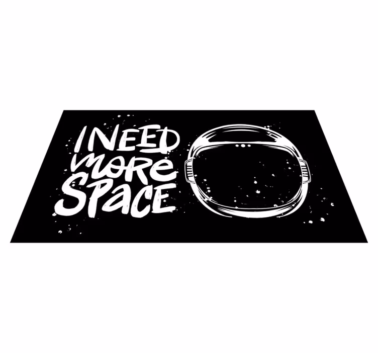 Potřebuji prostor Vinylový koberec s frázemi - TenStickers