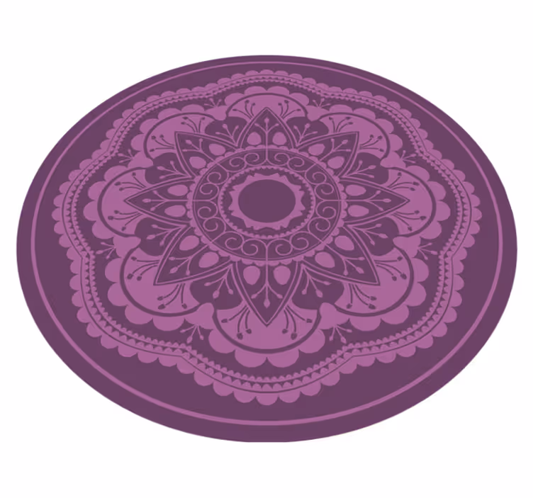 Velká mandala uprostřed mandala vinylový koberec - TenStickers