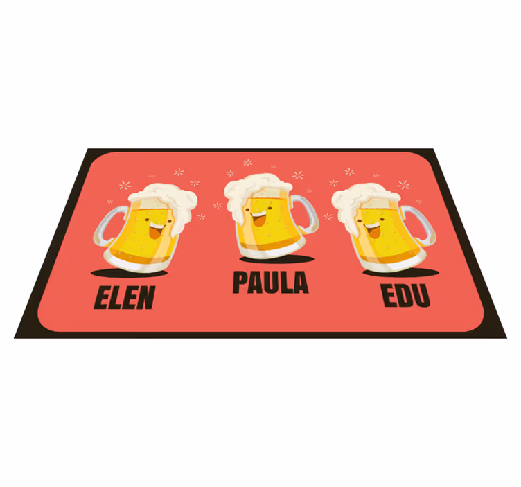 Pivní džbány na zakázku Vinylový koberec ve vstupní hale - TenStickers