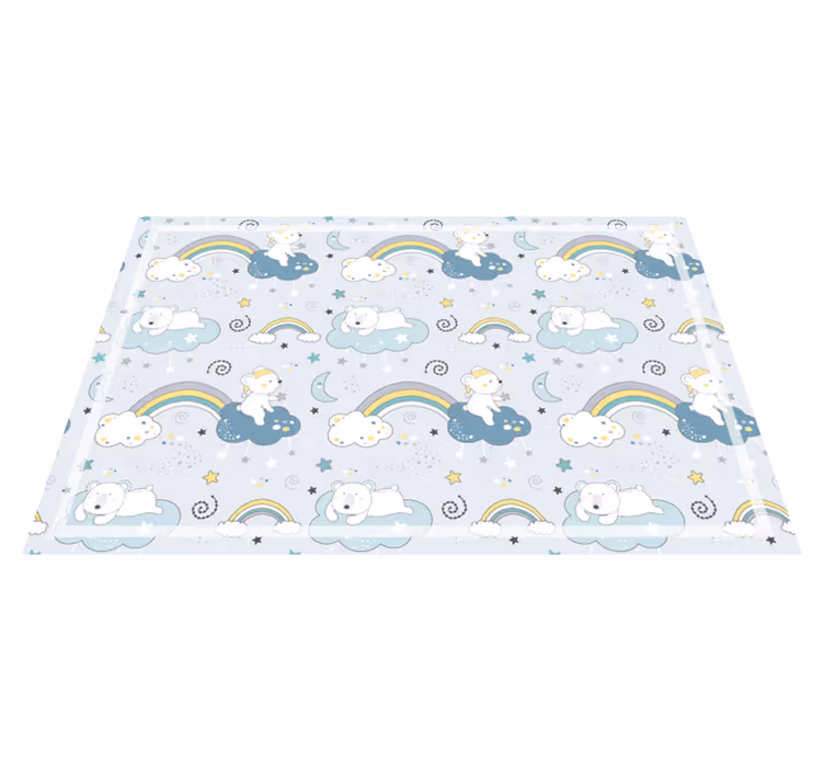 Nordic animal adventures baby play vinylový koberec - TenStickers