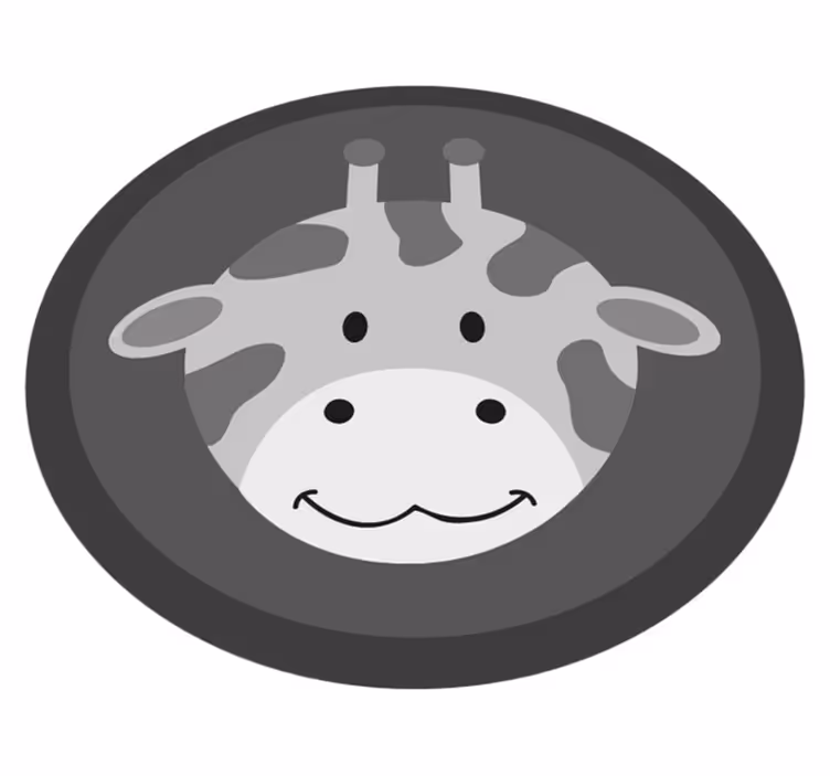 šedé žirafí mládě Vinylový koberec do školky - TenStickers