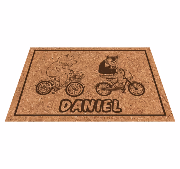 Cyklistické medvědy se jménem Ostatní Vinylový koberec - TenStickers