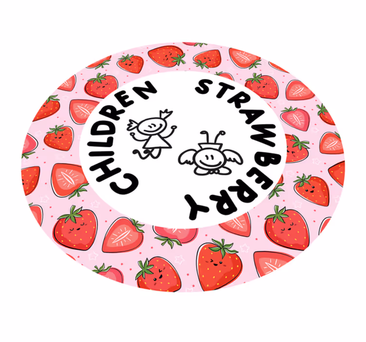 Jahoda a děti Kuchyňský vinylový koberec - TenStickers
