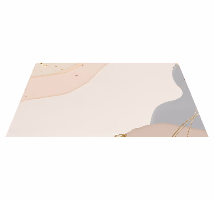 Abstraktní měkké vlny Minimalistický vinylový koberec - TenStickers
