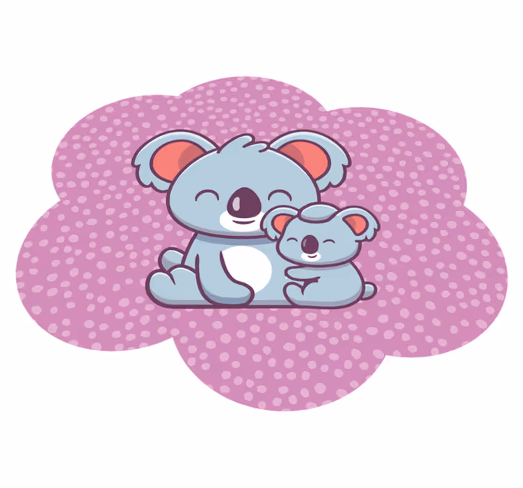 Rodinný design koaly Vinylový koberec pro děti - TenStickers