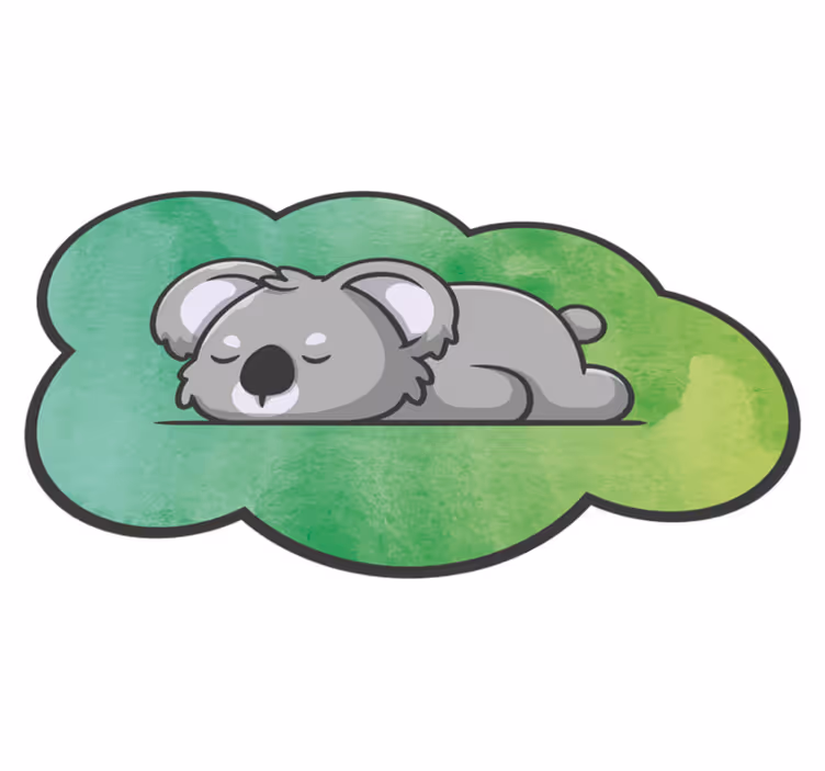 Spící koala Vinylový koberec do školky - TenStickers