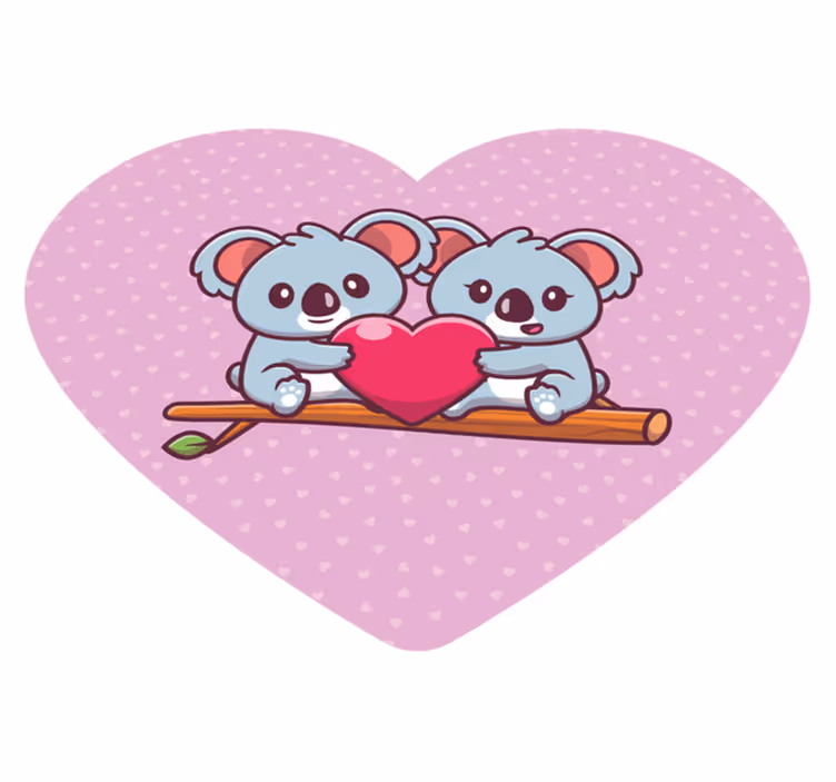 Vinylový koberec pro děti s roztomilými koalami - TenStickers