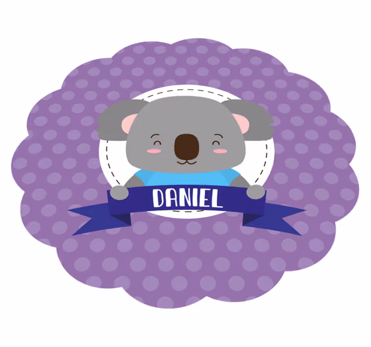 Roztomilá koala se jménem Vinylový koberec do školky - TenStickers