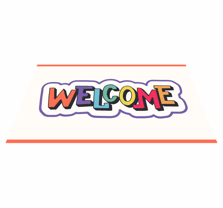 Barevné uvítací nápisy ve vstupní hale - TenStickers