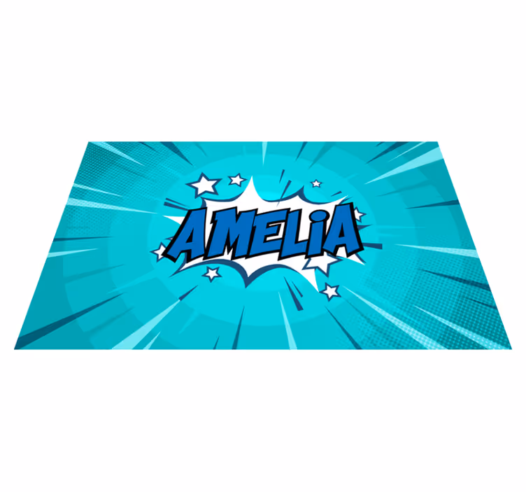Název komiksového stylu Vinylový koberec pro teenagery - TenStickers