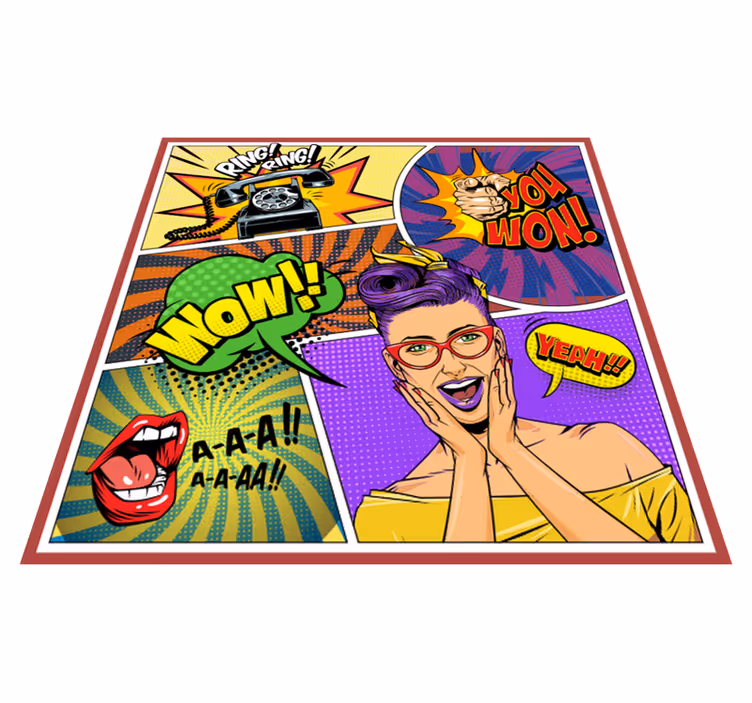 Komiksový koberec do ložnice - TenStickers