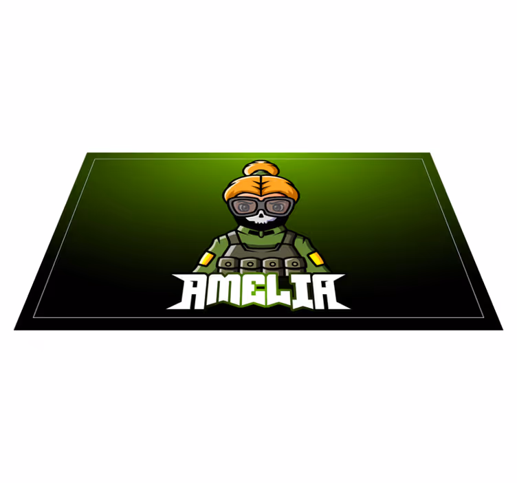 žena-vojačka se jménem Vinylový koberec pro teenagery - TenStickers