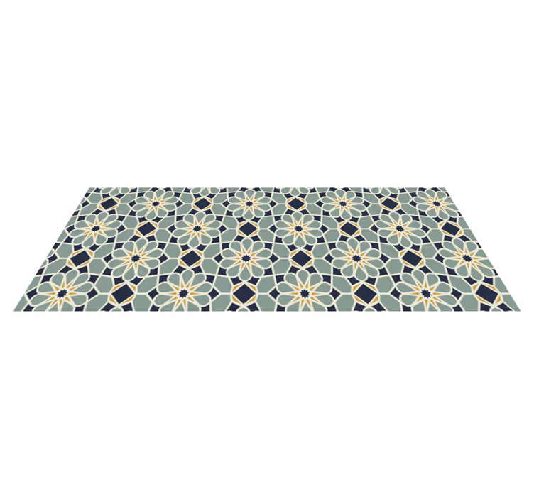 Mozaikový vinylový koberec s elegantním geometrickým vzorem - TenStickers