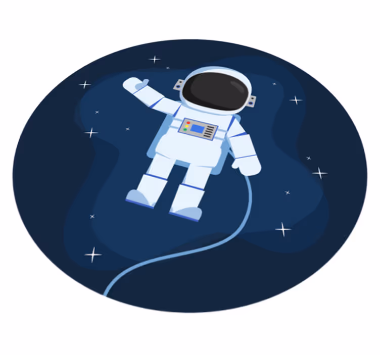 Vinylový koberec s plovoucím kosmonautem - TenStickers