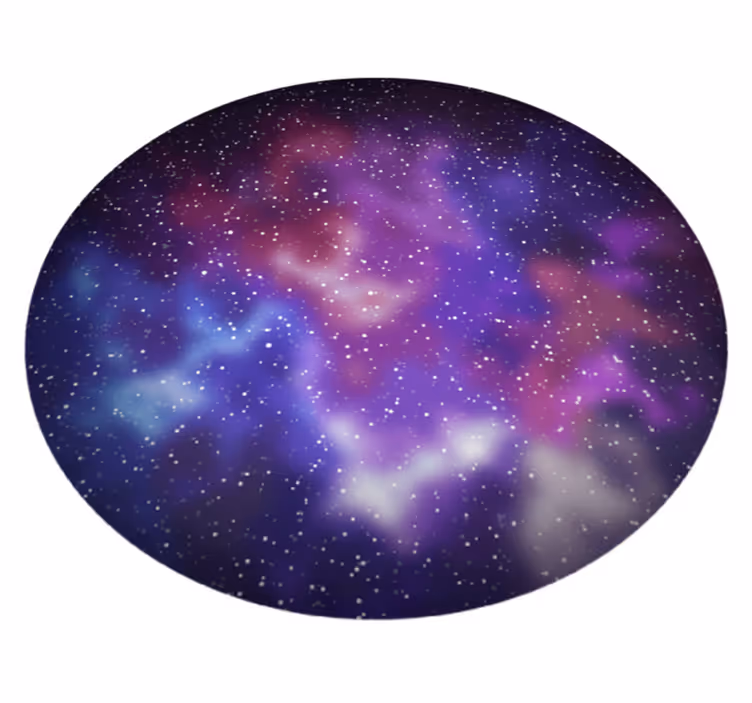 Krásný barevný vesmírný hvězdy přírodní vinylový koberec - TenStickers