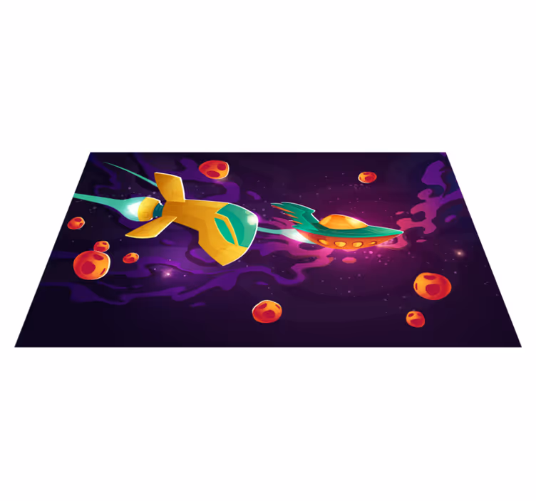 Koncept kosmické cesty Ostatní Vinylový koberec - TenStickers