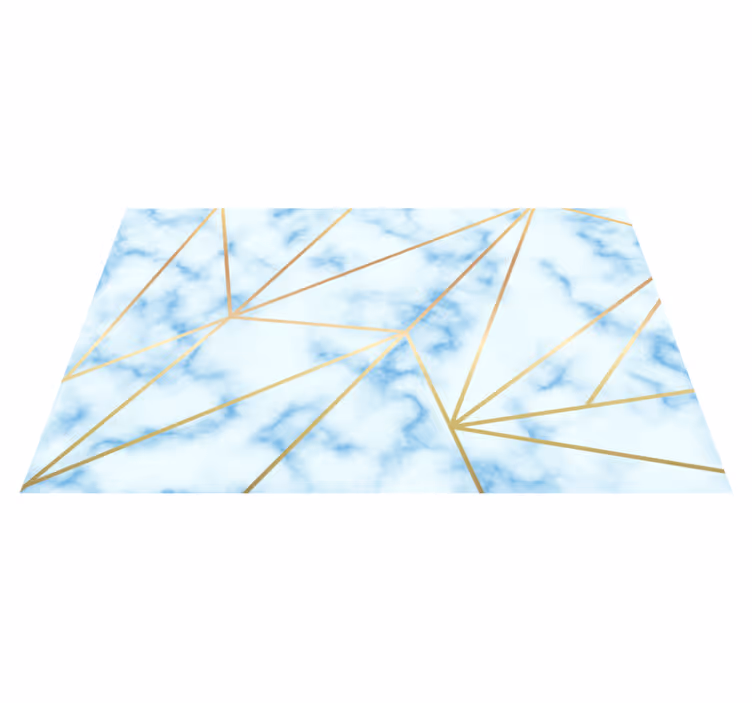 Stylový geometrický motiv Mramorový vinylový koberec - TenStickers