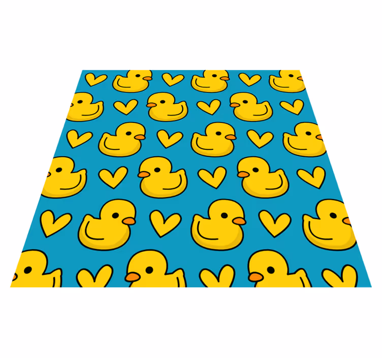 Vzor kachňat Koupelnový vinylový koberec - TenStickers