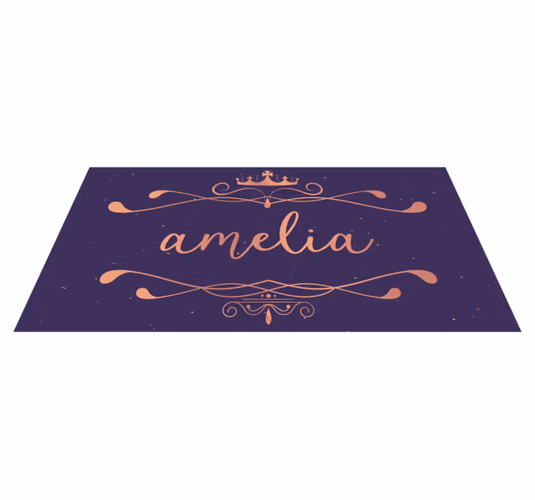 Personalizovaná podložka na jméno Vinylový koberec se jmény - TenStickers
