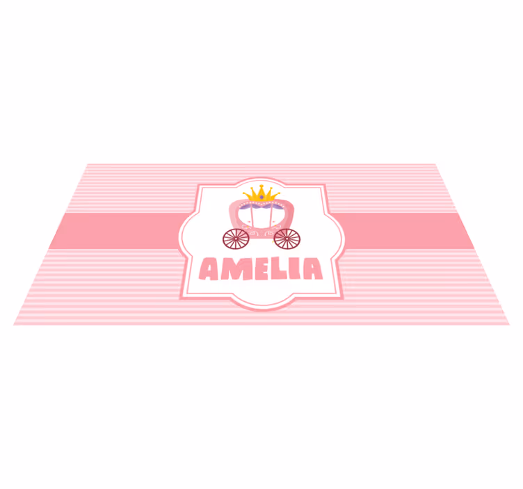 Kočár princezny na zakázku Ostatní Vinylový koberec - TenStickers