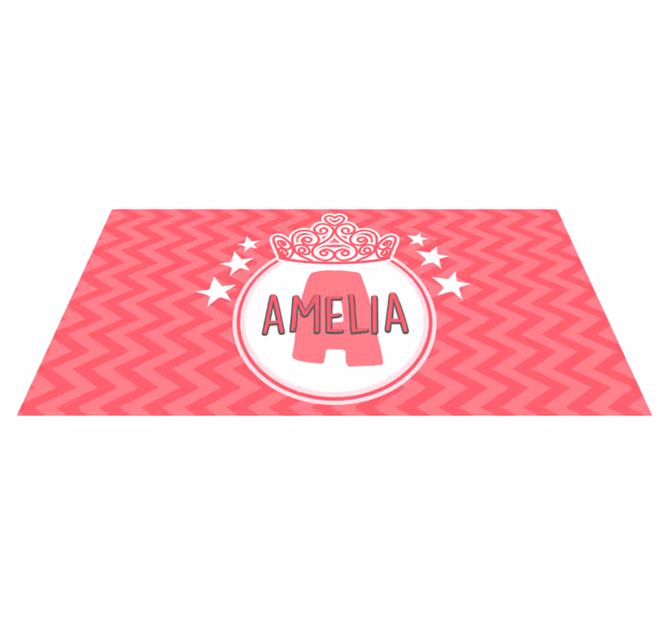 Znak jména princezny Ostatní Vinylový koberec - TenStickers