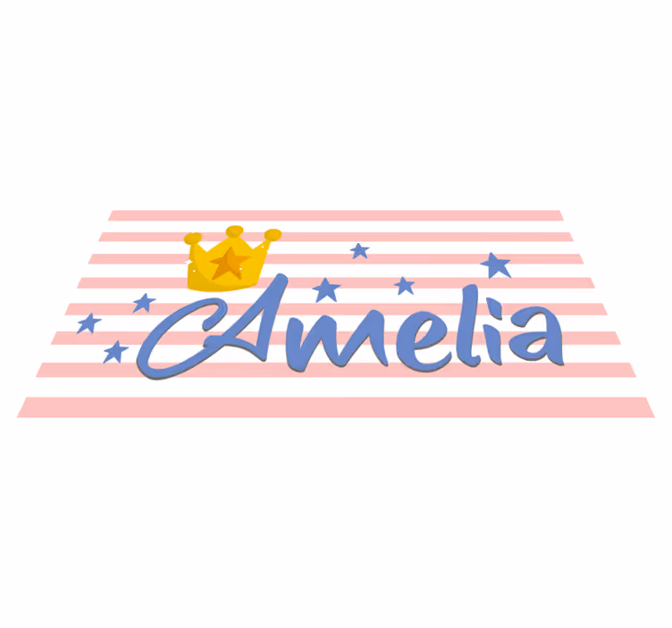Koruna a hvězdy na míru Ostatní Vinylový koberec - TenStickers