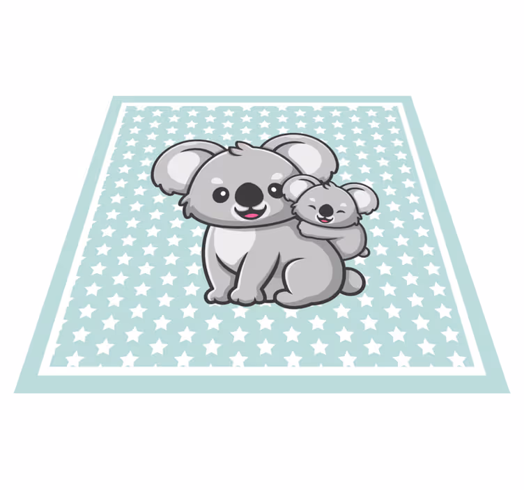 Matka koala s dětským zvířecím kobercem - TenStickers