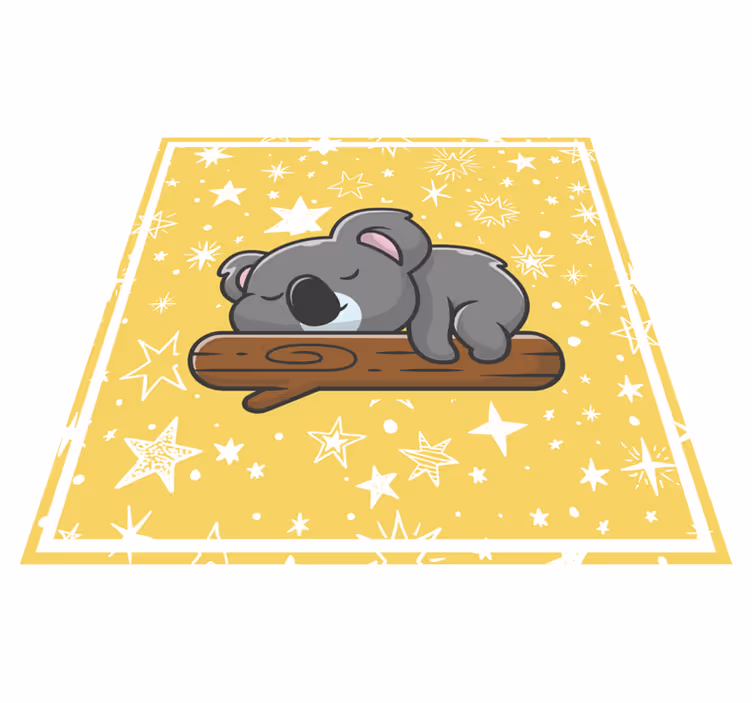 Spící koala na zvířecím koberci větve stromu - TenStickers