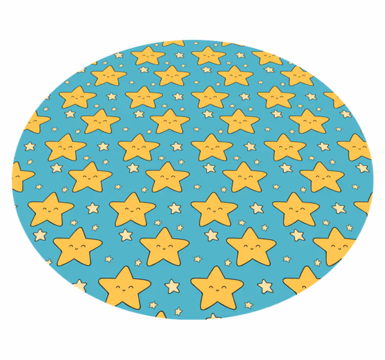Veselý hvězdný vzor Ostatní Vinylový koberec - TenStickers