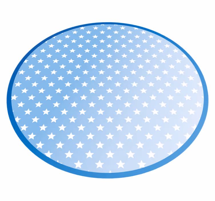 Malý koberec s designem do modré hvězdy - TenStickers