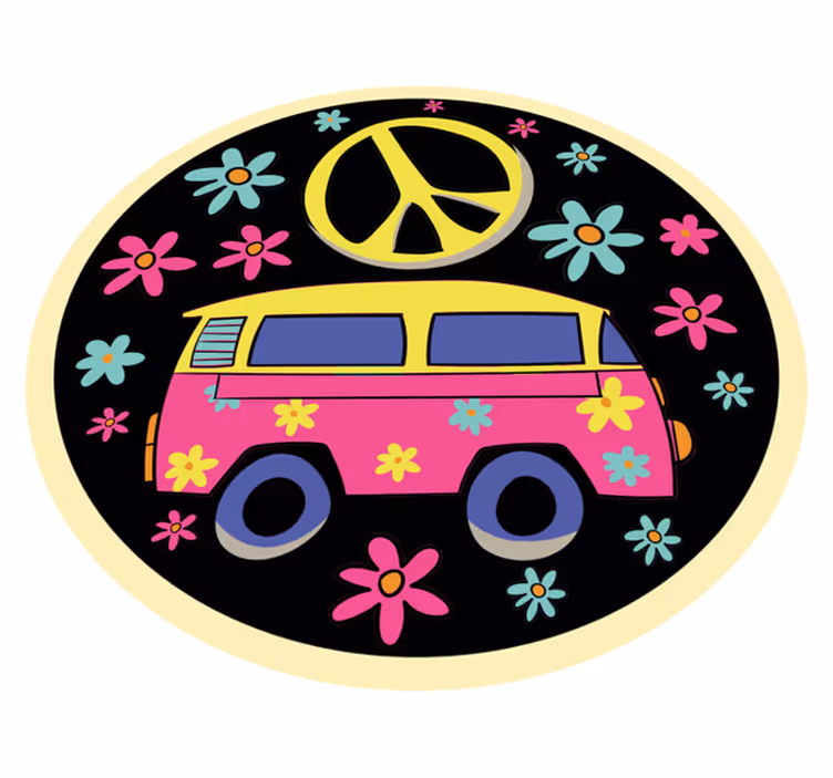 Dodávka s květinovou silou Ostatní Vinylový koberec - TenStickers
