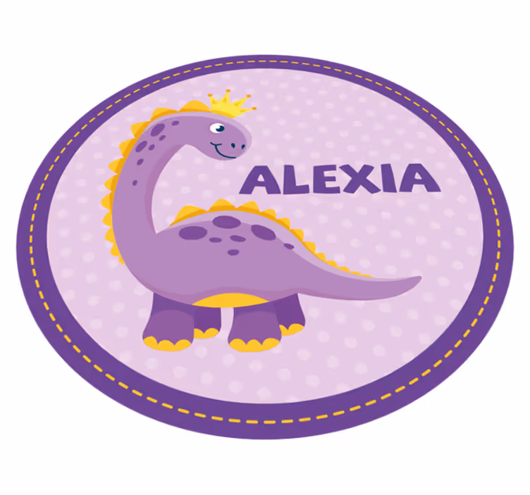 Umělecká díla dinosaurů Vinylový koberec se jmény - TenStickers