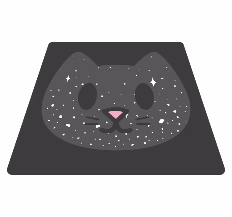 Roztomilý kočičí obličej Vinylový koberec do školky - TenStickers