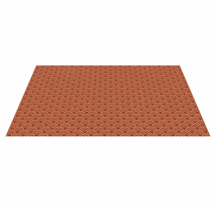 Zakřivený vlnový vzor Geometrický vinylový koberec - TenStickers