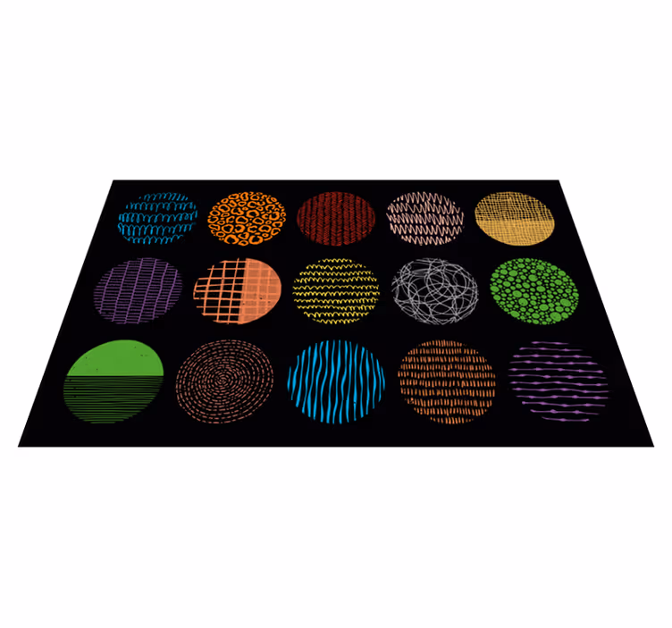 Kolekce zářivých vzorů Moderní vinylový koberec - TenStickers