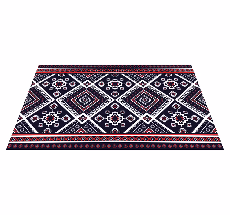Geometrický etnický boho vzor ložnice koberec - TenStickers