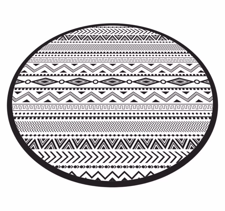 Abstraktní geometrické prvky Skandinávský vinylový koberec - TenStickers