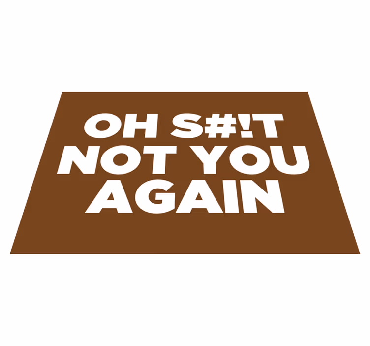 Ach ne ty zase Vinylový koberec ve vstupní hale - TenStickers